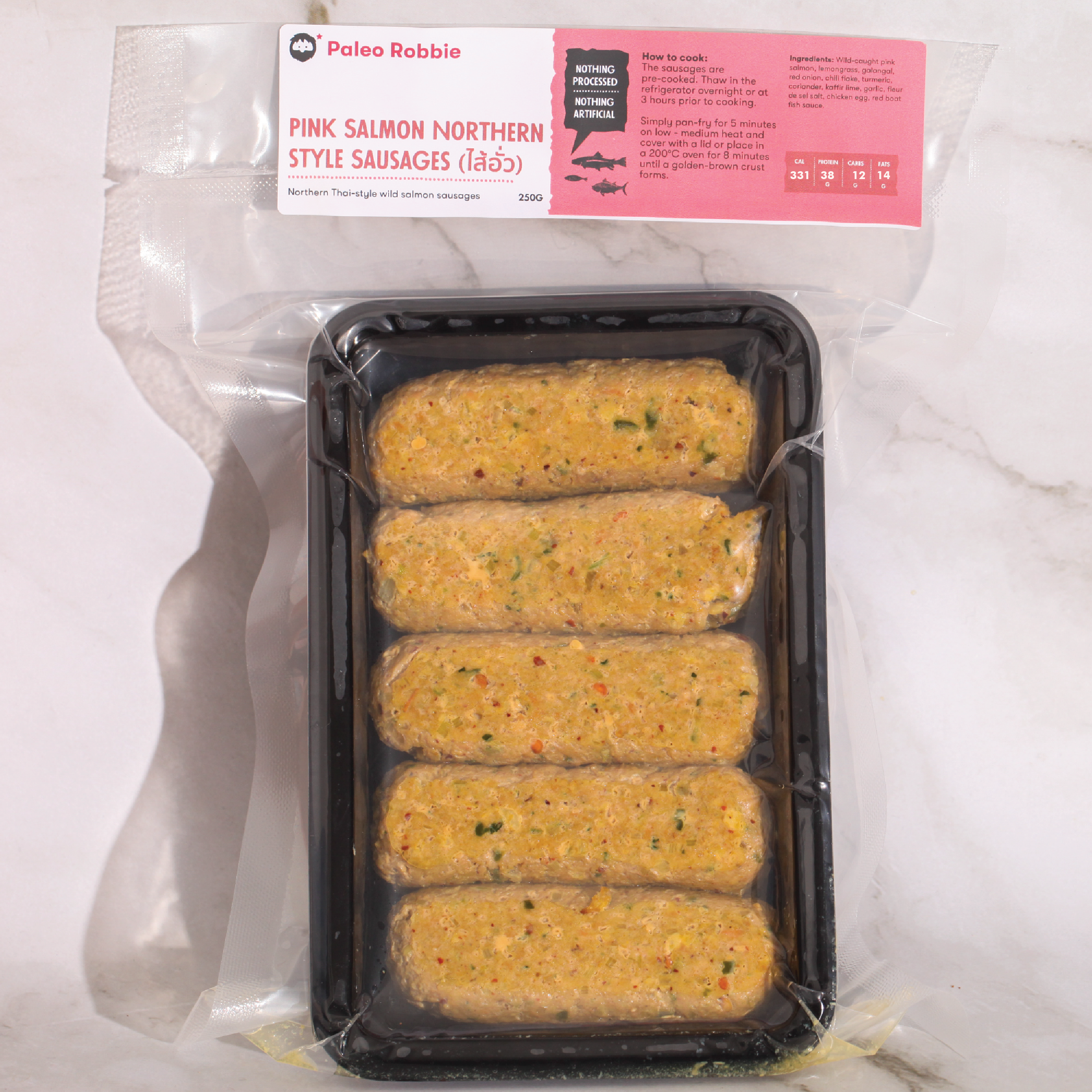 Pink Salmon Northern-style Sausage (ไส้อั่ว)