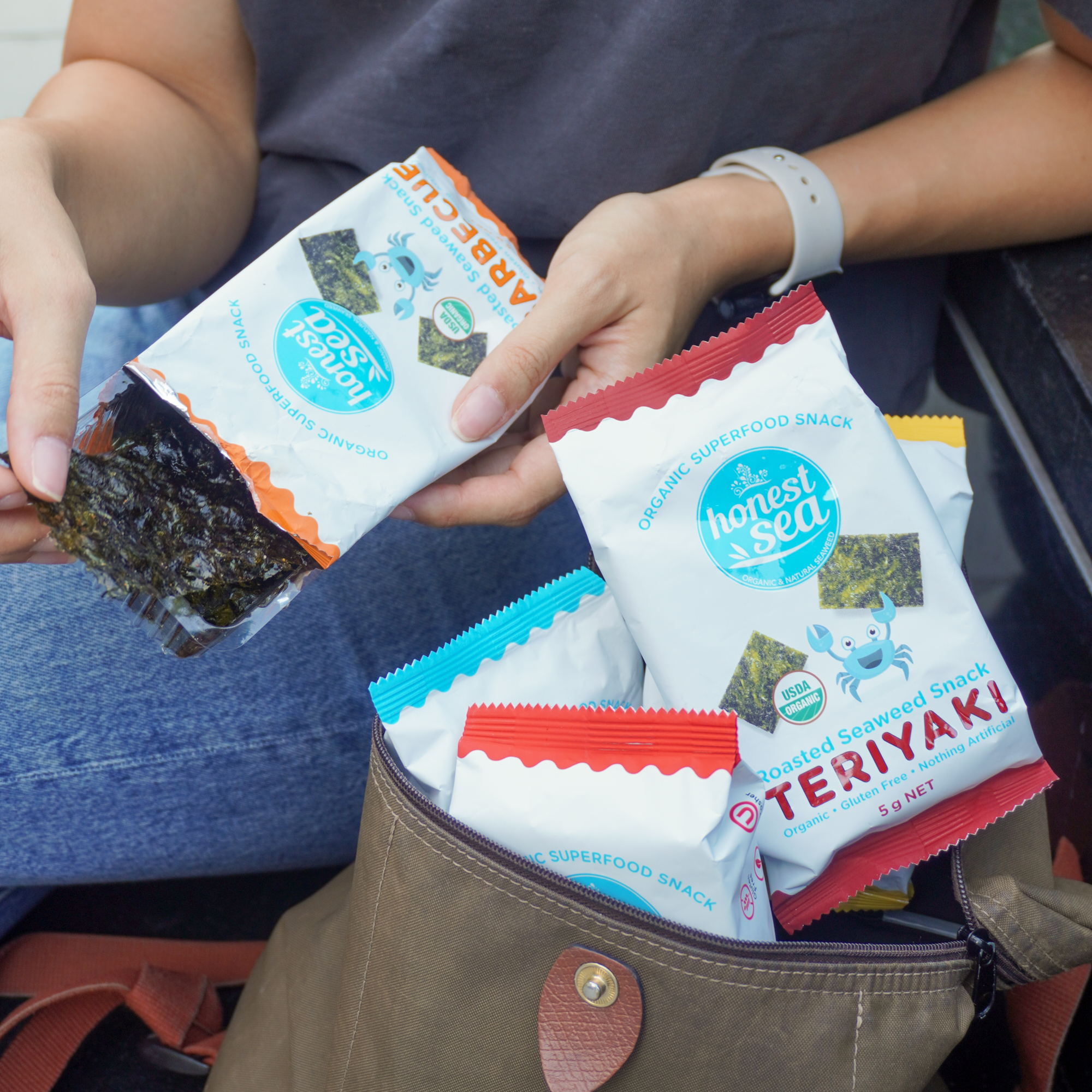 Teriyaki Organic Seaweed Snack, Multipack 6x5g - Honest Sea