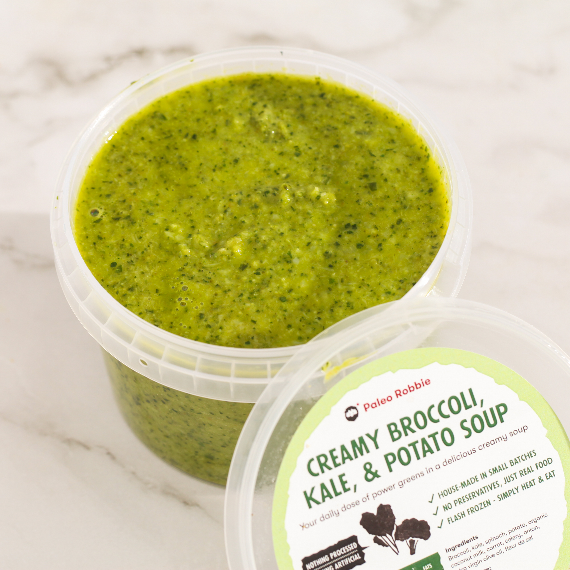 Creamy Broccoli, Kale & Potato Soup