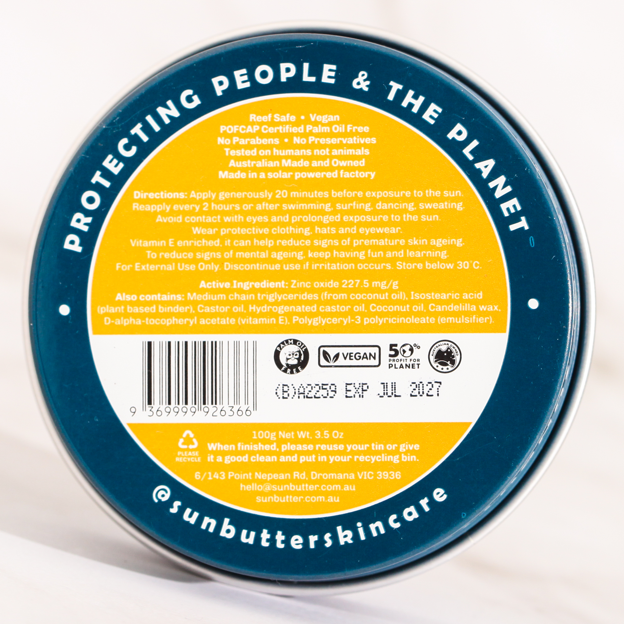 Original SPF50 Zinc Sunscreen - SunButter