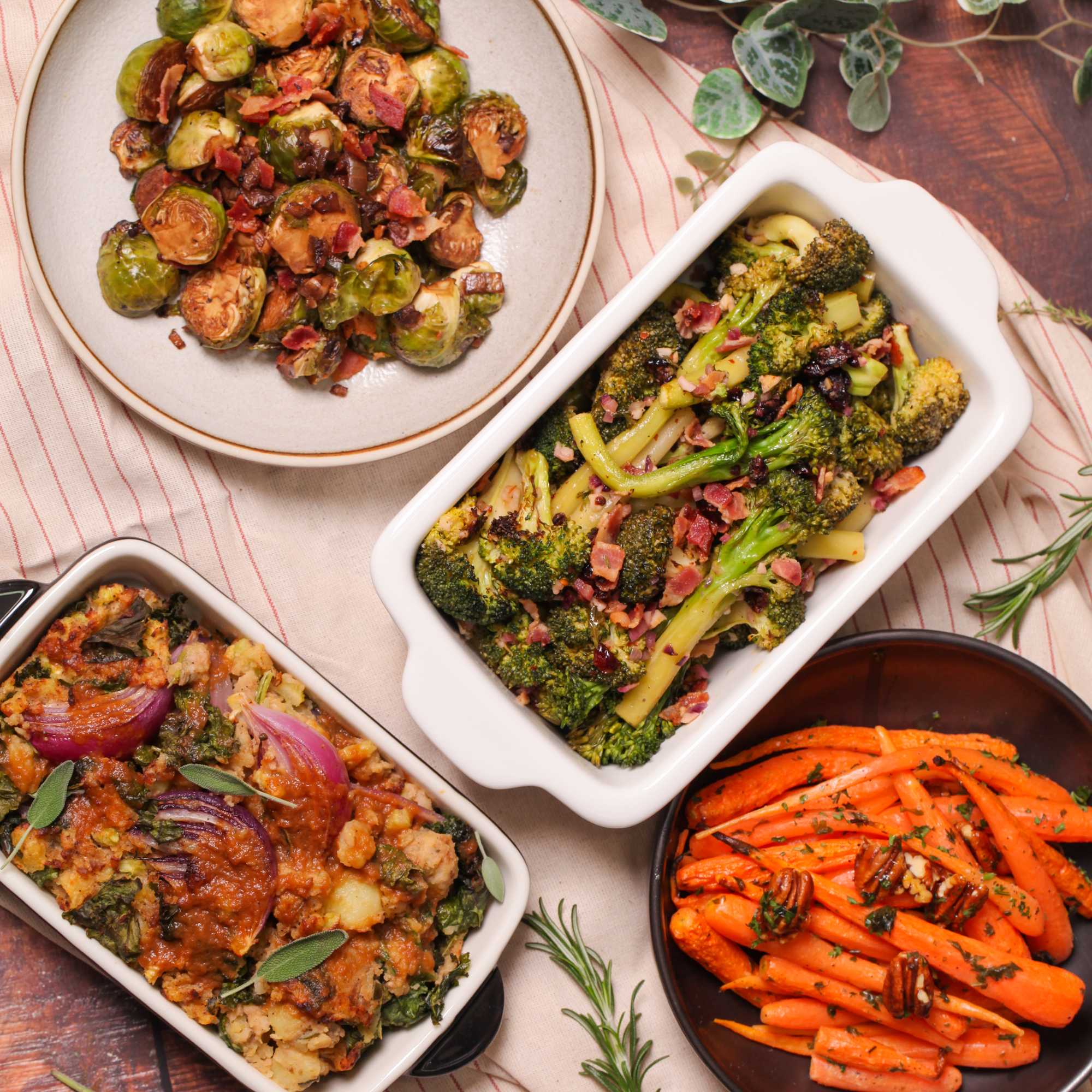 Balsamic & bacon brussels sprouts