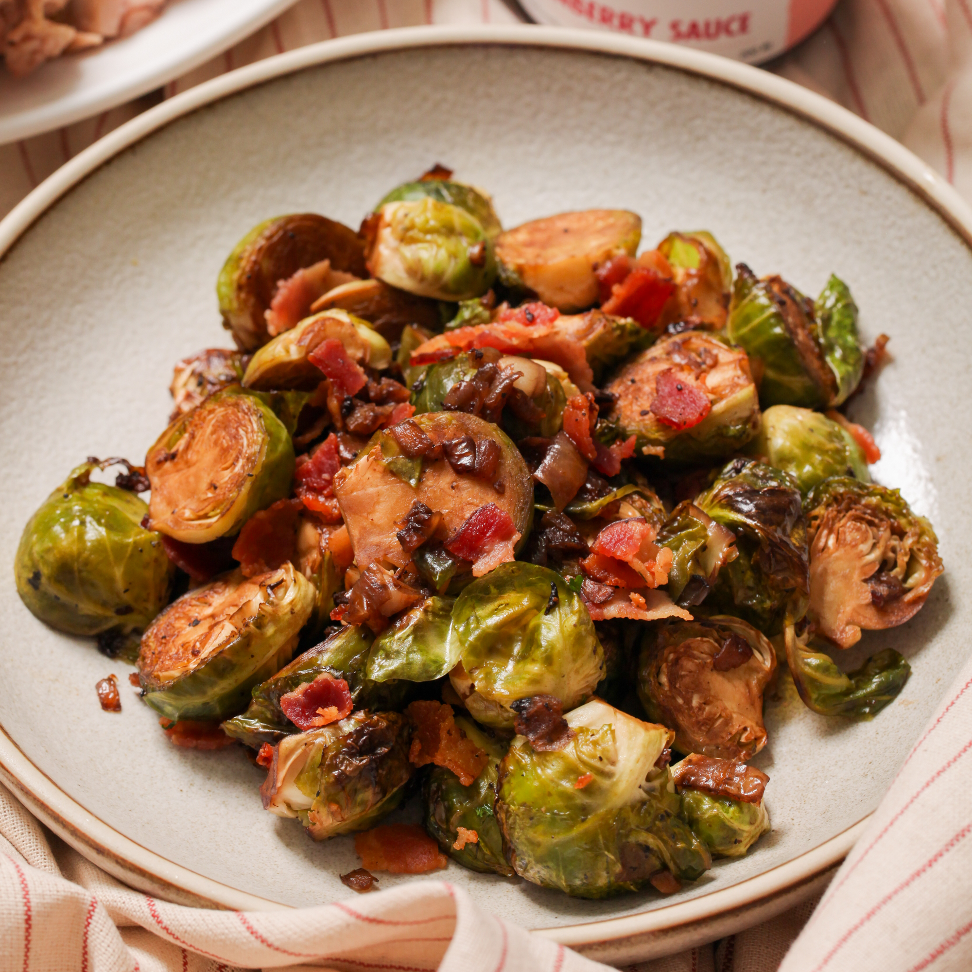 Balsamic & bacon brussels sprouts