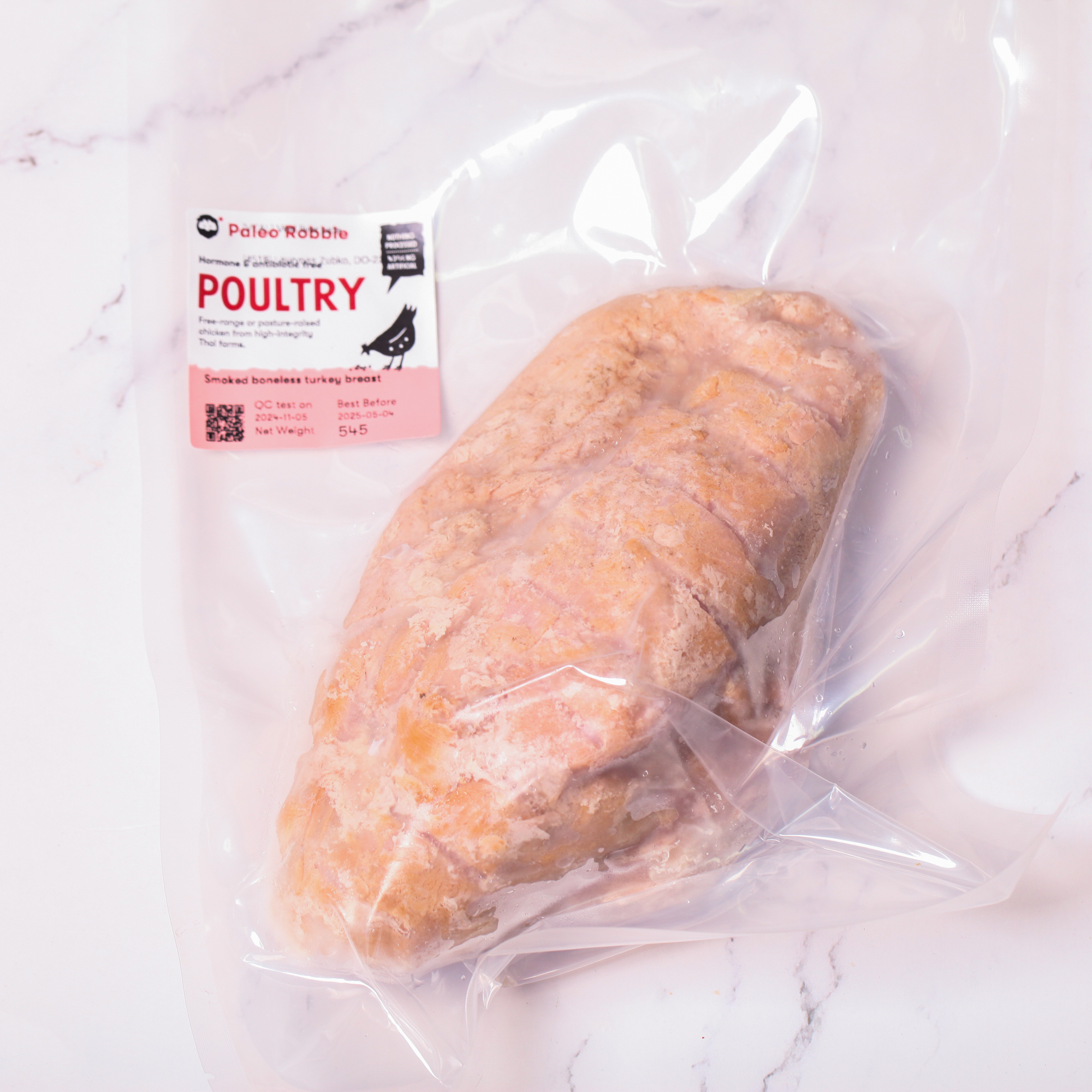 Smoked boneless turkey breast